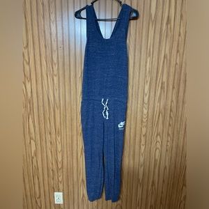 Large Women's Blue Sportswear Gym Vintage Jumpsuit
